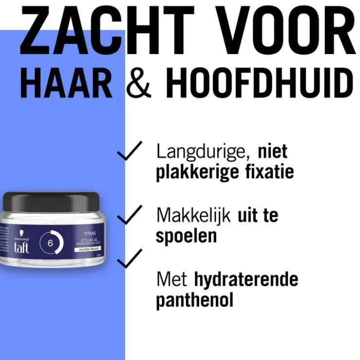Heren Taft Titane Gel 250 ML
