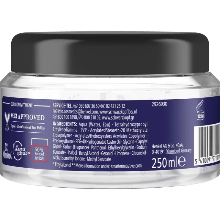 Heren Taft Titane Gel 250 ML