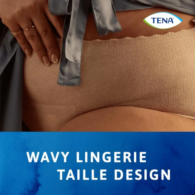 Tena Silhouette Plus High Waist Wegwerpbroekjes Crème L 8 stuks