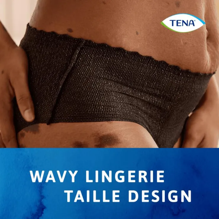 Tena Silhouette Plus Low Waist Wegwerp Broekjes Zwart L 10 stuks
