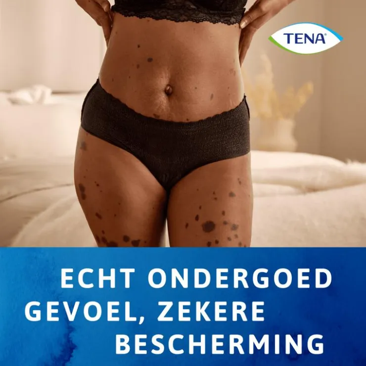 Tena Silhouette Plus Low Waist Wegwerp Broekjes Zwart L 10 stuks