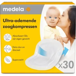 Medela Ultra-ademende Zoogkompressen 30 stuks