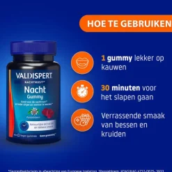 Valdispert Night Time Natural Gummies 45 stuks