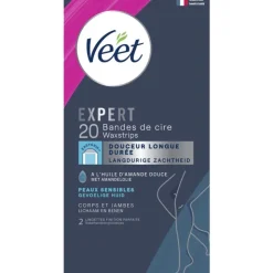 Heren Veet Expert Ontharingsstrips Lichaam & benen Gevoelige Huid 20 stuks