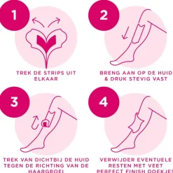 Heren Veet Minima Ontharingsstrips Benen & Lichaam Hypoallergeen 40 stuks
