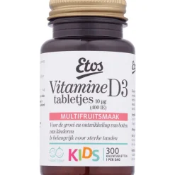 Etos Vitamine D3 10 µg Kauwtabletten 300 tabletten