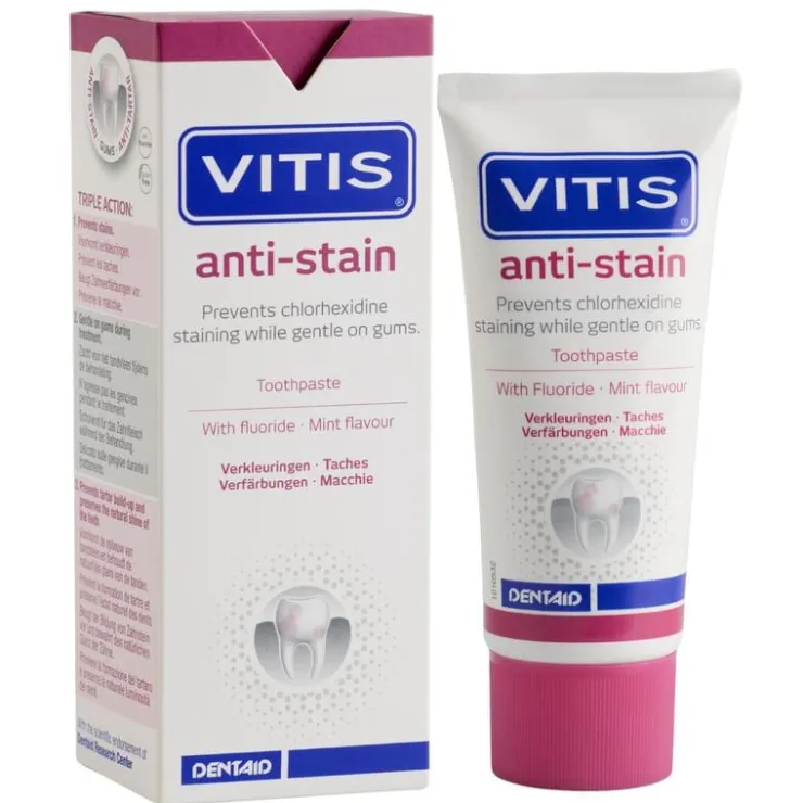 Vitis anti stain tandpasta tube 50ml