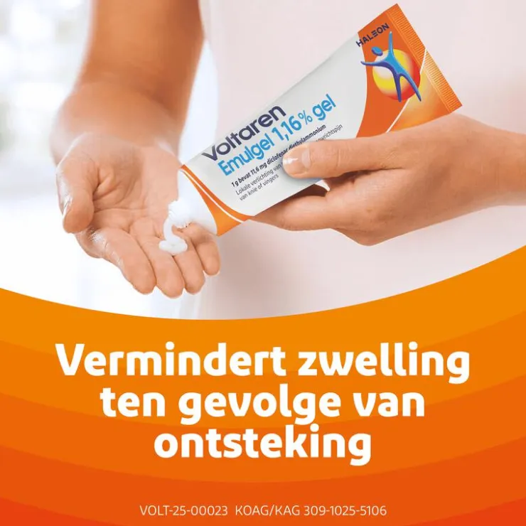 Voltaren Emulgel 1,16% (diclofenac) Bij Gewrichtspijn In Knie En Vinger 180 GR