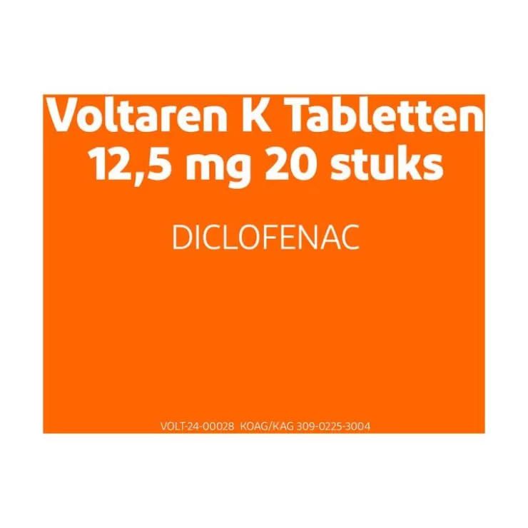 Voltaren K 12,5 MG Pijnstiller Filmomhulde Tabletten Diclofenac-Kalium 20 stuks