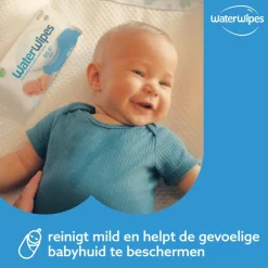 Waterwipes Billendoekjes Plasticvrij Gevoelige Huid Voordeeldoos 12x60 stuks