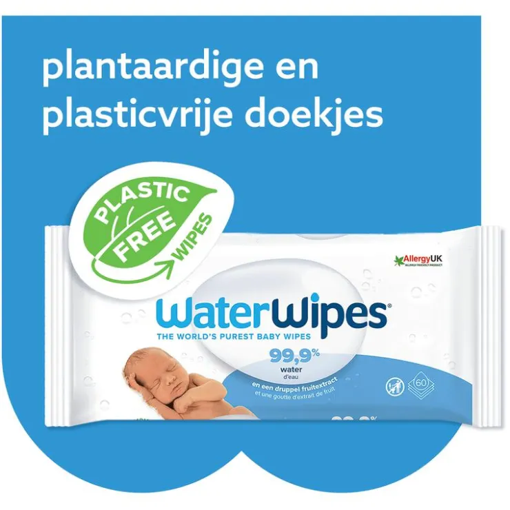 Waterwipes Billendoekjes Voordeelpak 3x48 144 Stuks