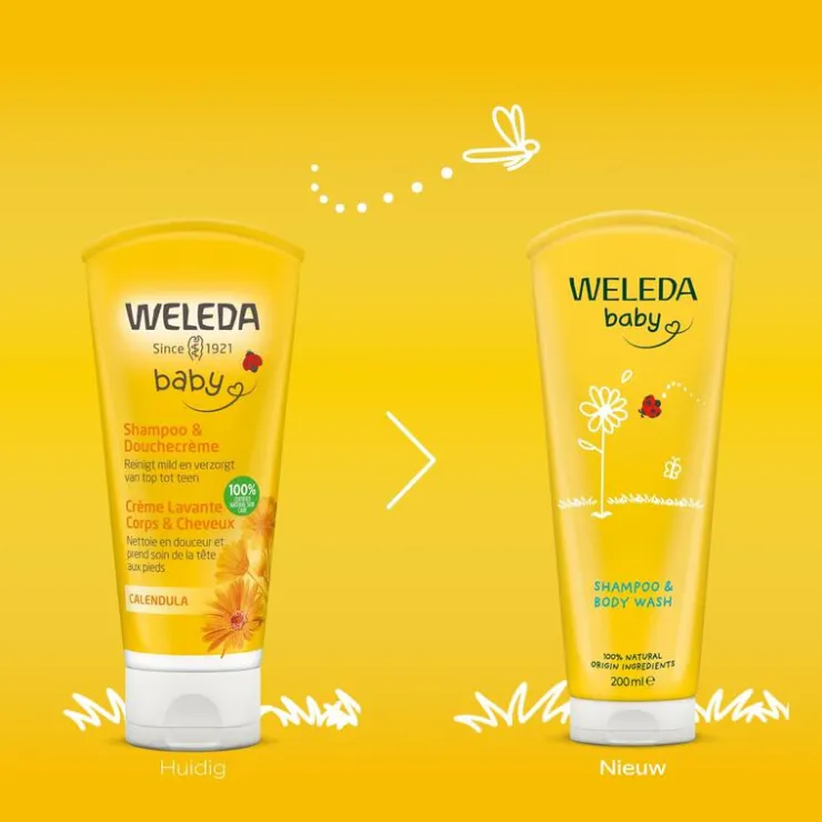 Weleda Calendula Babyshampoo & Douchecrème 200 ML