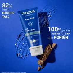 Heren Weleda Men 2-in-1 reinigingsgel voor gezicht & baard