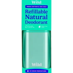 Wild Cosmetics Limited Wild Aqua Case Fresh Cotton & Sea Salt Starterpack Deodorant Stick 1 Stuk