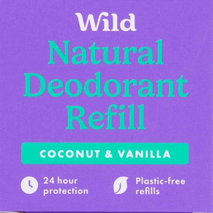 Wild Cosmetics Limited Wild Coconut & Vanilla Refill Deodorant Stick 40 gram