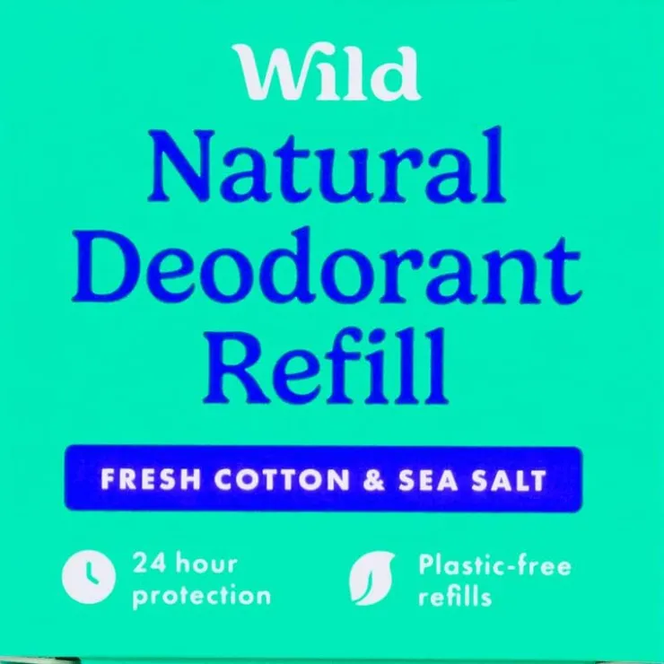 Wild Cosmetics Limited Wild Fresh Cotton & Sea Salt Refill Deodorant Stick 40 gram