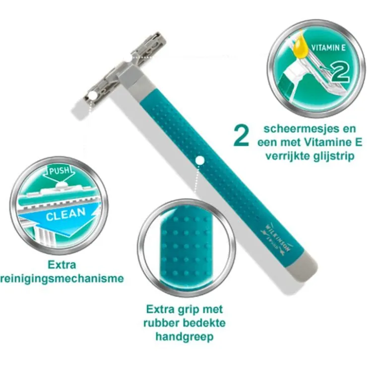 Heren Wilkinson Sword Extra 2 Sensitive Wegwerpmesjes 10+5 gratis