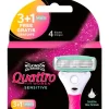Heren Wilkinson Sword Quattro for Women Sensitive Navulmesjes 3+1 gratis