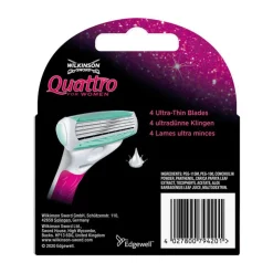 Heren Wilkinson Sword Quattro for Women Sensitive Navulmesjes 3+1 gratis