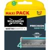 Heren Wilkinson Sword Quattro Titanium Sensitive Scheermesjes 5+2 gratis