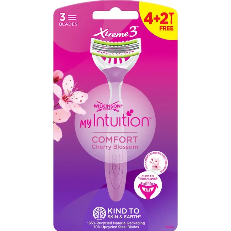 Heren Wilkinson Xtreme 3 disposables Comfort pink 4+2pk x10