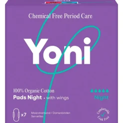 Yoni Maandverband Night 100% Biologisch Katoen