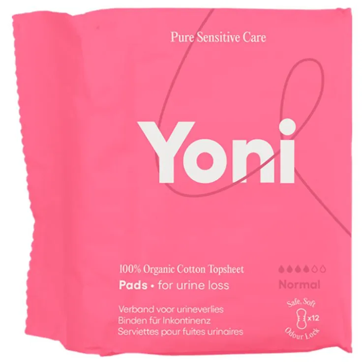 Yoni Verband Urineverlies Normal Bio Katoenen Toplaag 12 stuks
