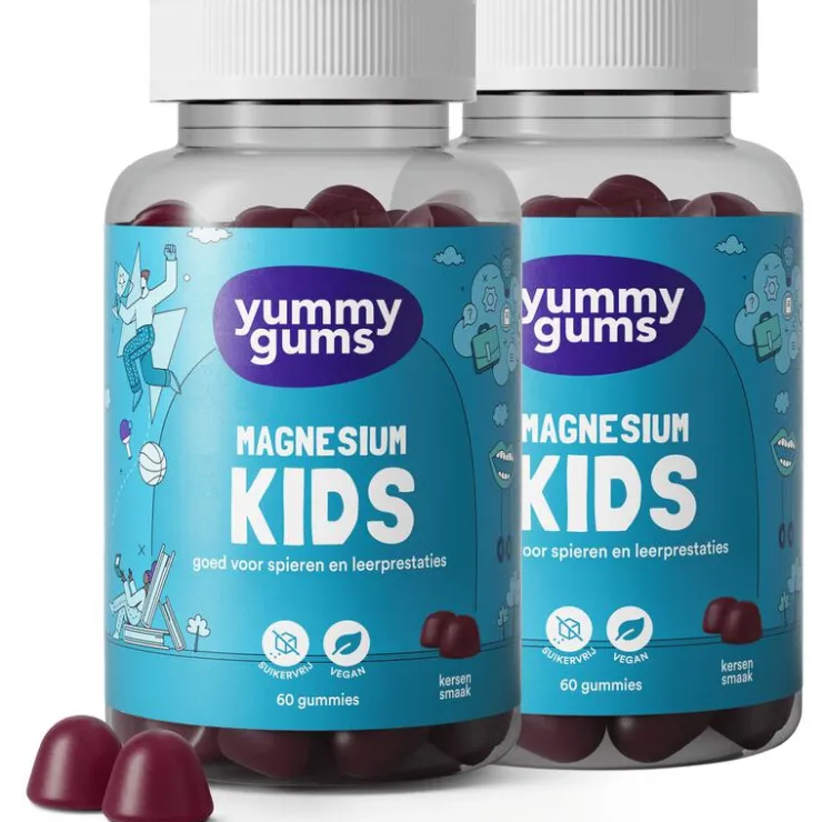 Yummygums Yummugums Kids Magnesium Suikervrij 60 stuks