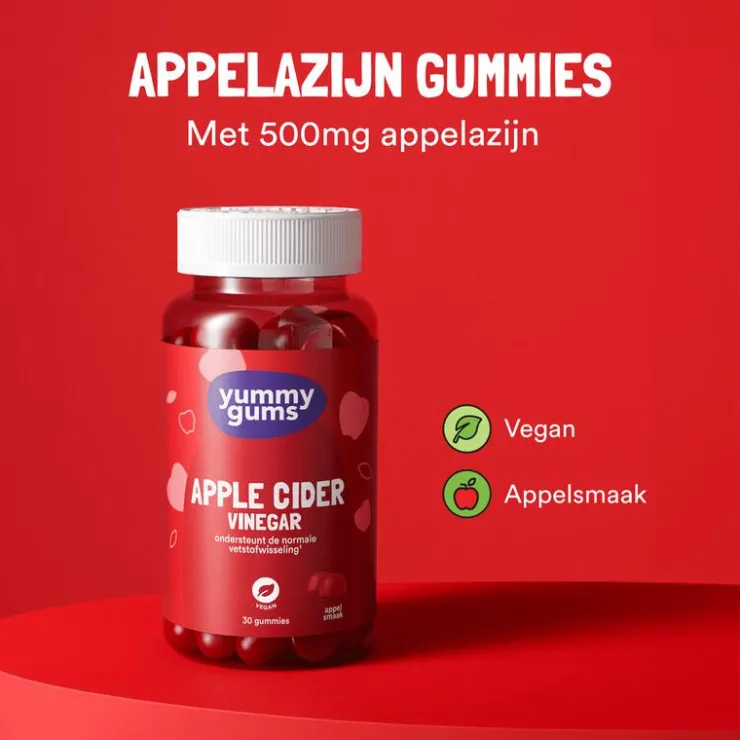 Yummygums Yummygum Apple Cider Vinegar Gummies 30 stuks