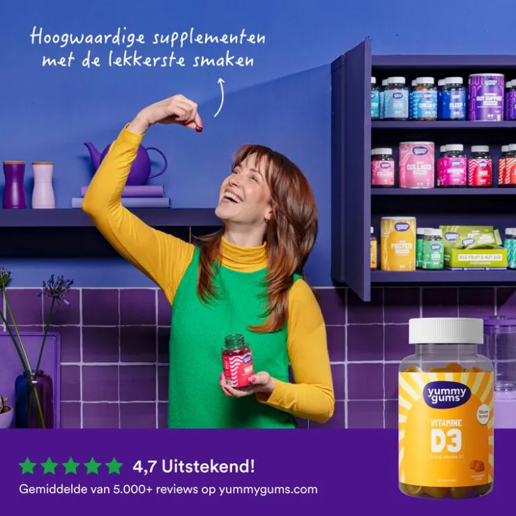 Yummygums Yummygum Vitamine D3 Suikervrij 60 stuks