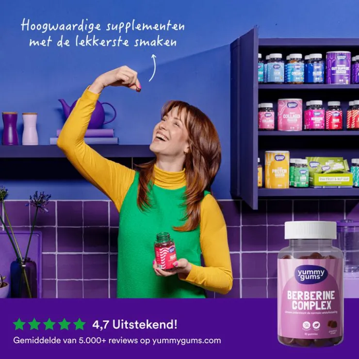 Yummygums Berberine Suikervrije Gummies 30 stuks