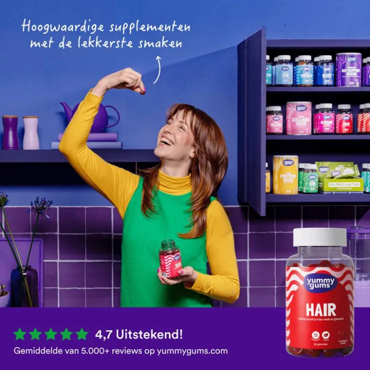 Yummygums Hair & Beauty Suikervrij 60 stuks