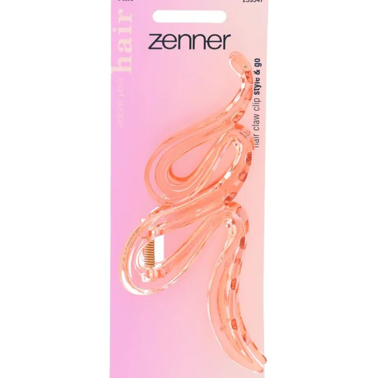 Zenner Haarklem Golvend Transparant Roze
