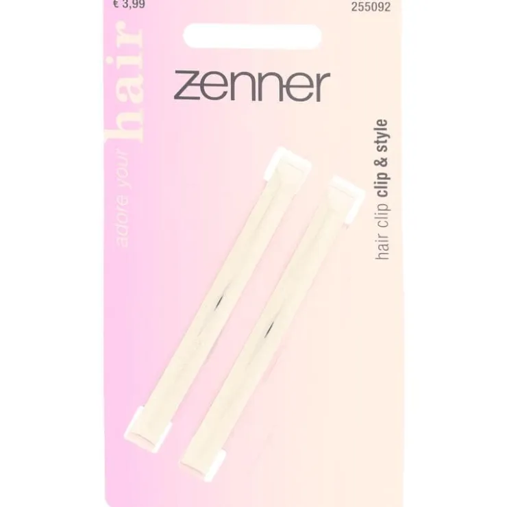 Zenner Haarklem speld zilver 2x
