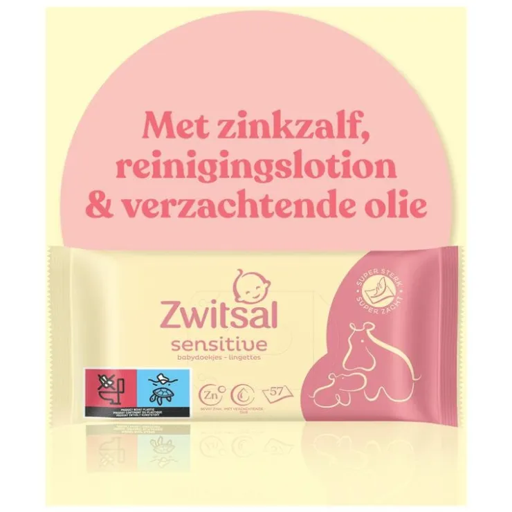 Zwitsal Baby Sensitive Billendoekjes 57 stuks