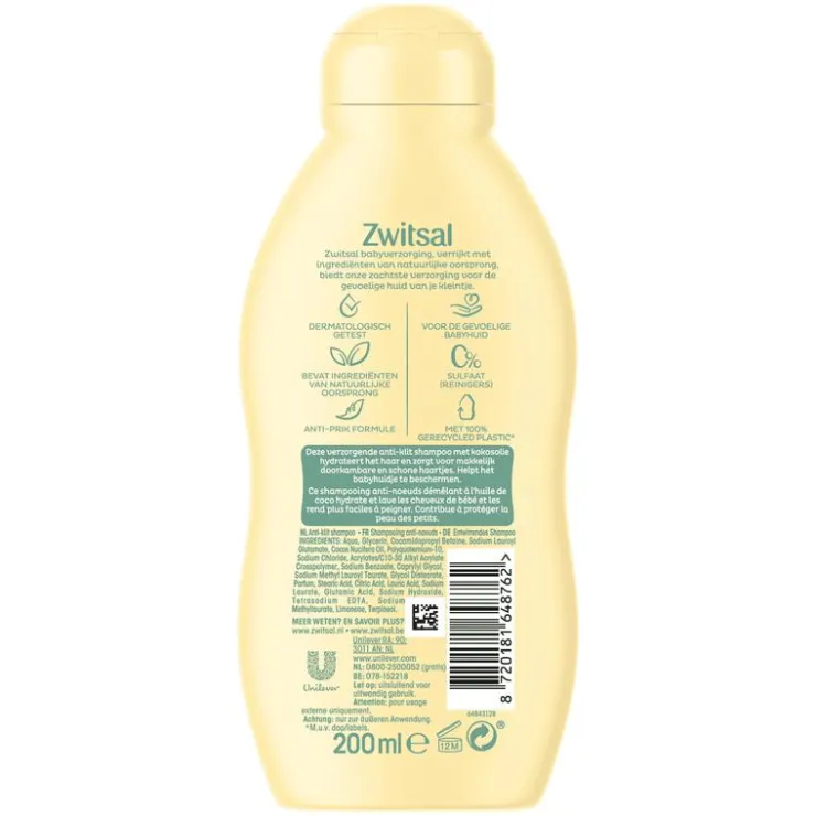 Zwitsal Shampoo Anti-Klit Baby 200 ML