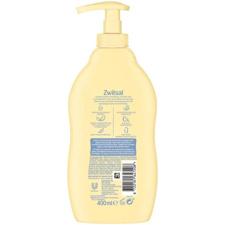 Zwitsal Zeepvrije Wasgel 400 ML